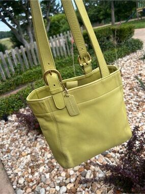 Coach green vintage Soho Waverly buckle bag 1996 style #4157